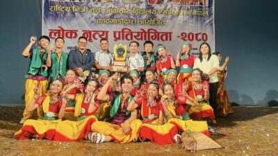उपत्यकाव्यापी विद्यालय स्तरीय नृत्य प्रतियोगितामा माउण्ट ग्लोरी पहिलो हुँदा मनास्लु दोस्रो
