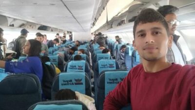 इजरायलमा अलपत्र परेका नेपाली विद्यार्थी लिएर उड्यो जहाज