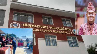 चाँगुनारायण नगर उप–प्रमुख बुढाथोकीले आफ्नो तलब विद्यार्थीलाई दिने