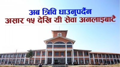 त्रिविको रजिष्ट्रेशन, ट्रान्सक्रिप्ट, प्रोभिजलन सर्टिफिकेट लगायतका १० वटा सेवा अब…
